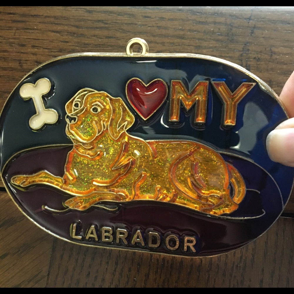 Faux Stained Glass Suncatcher I Love my Labrador